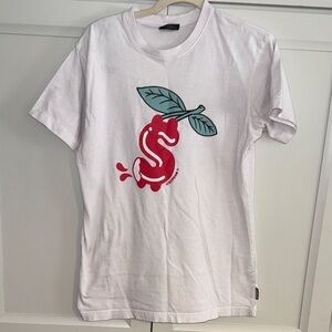 ICECREAM white t-shirt  "Forbidden Fruit" Money Sign Tee size small